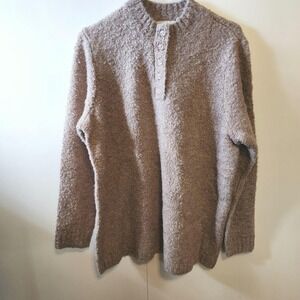 XL Beige Boucle Pullover Sweater by Appleseeds NEW with tags